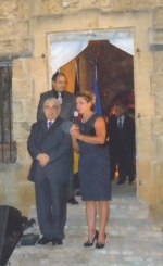 President Dimitris Christofias and H.E. Dr. Gabriela Guellil, the German Ambassadress